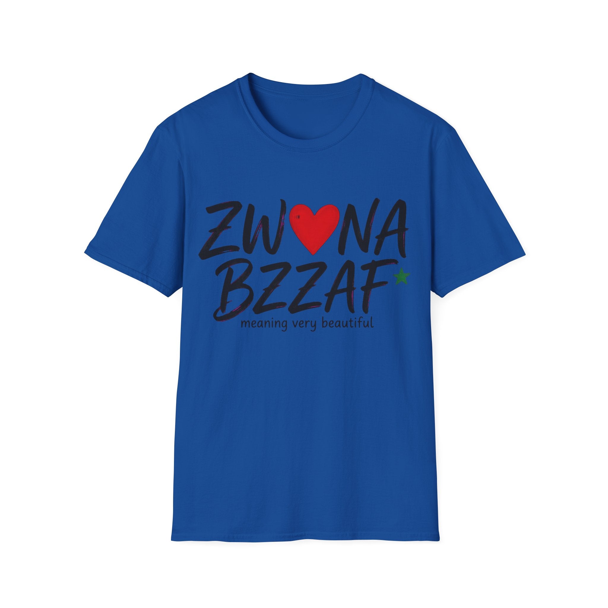 T-Shirt — Zwna Bzzaf Heart Logo Tee (Meaning: Very Beautiful)