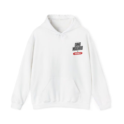 Dima Maghrib Hoodie — Hassan II Morocco Graphic Pullover - LUMÏA