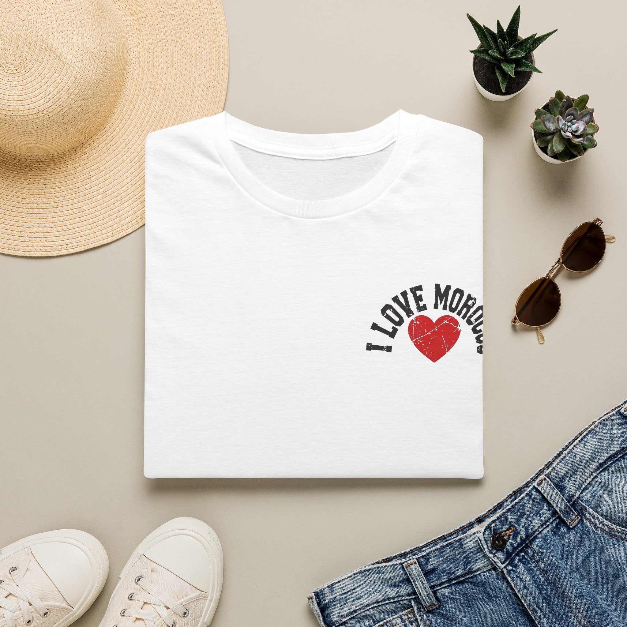 I Love Morocco Heart T-Shirt — Casual Travel Souvenir Tee - LUMÏA