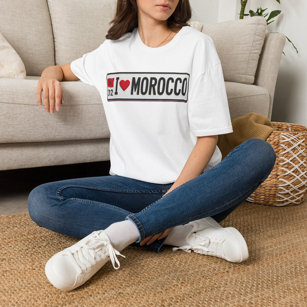 I  Morocco T-Shirt — Passport Plate Travel Tee