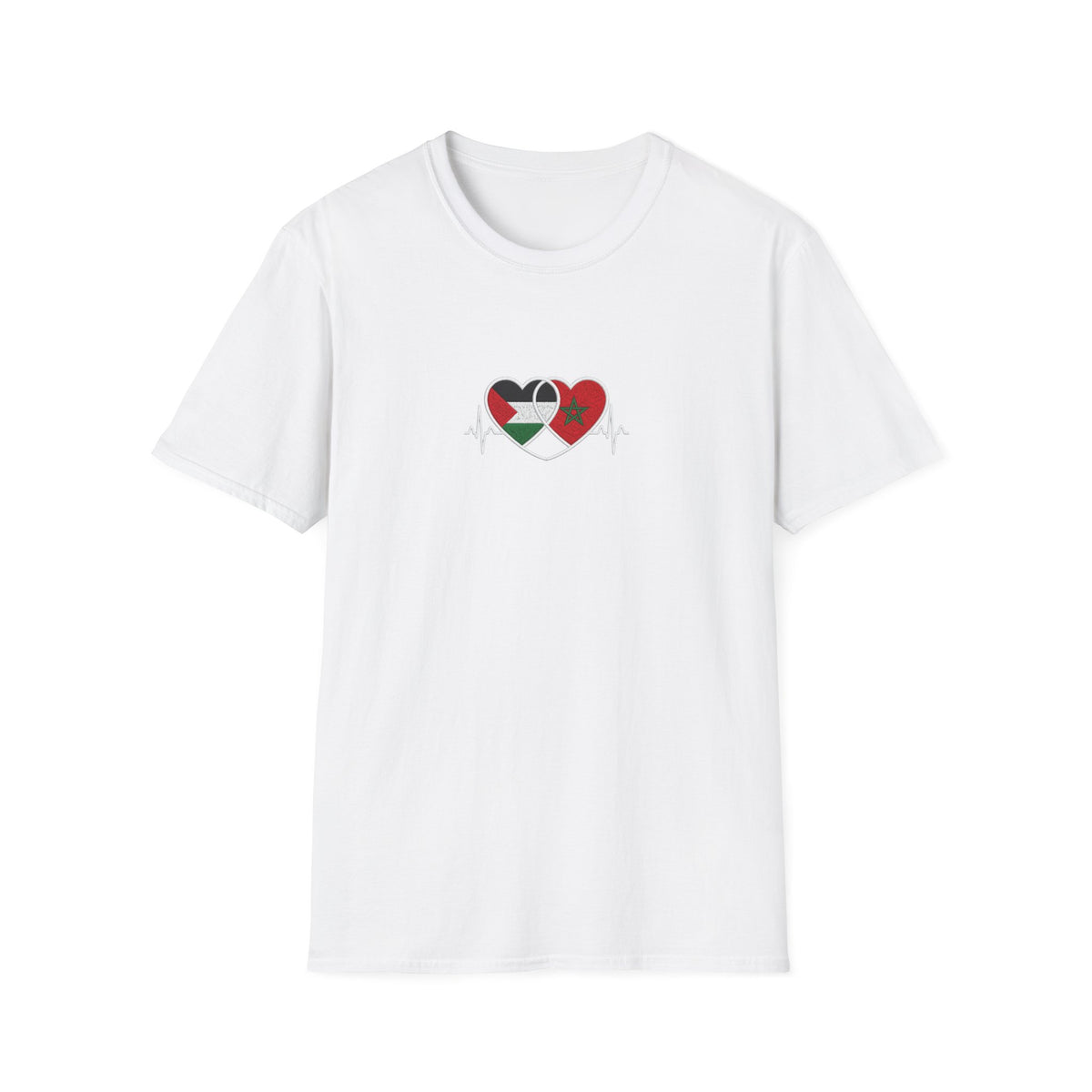 T-shirt Cœurs Maroc Palestine - LUMÏA