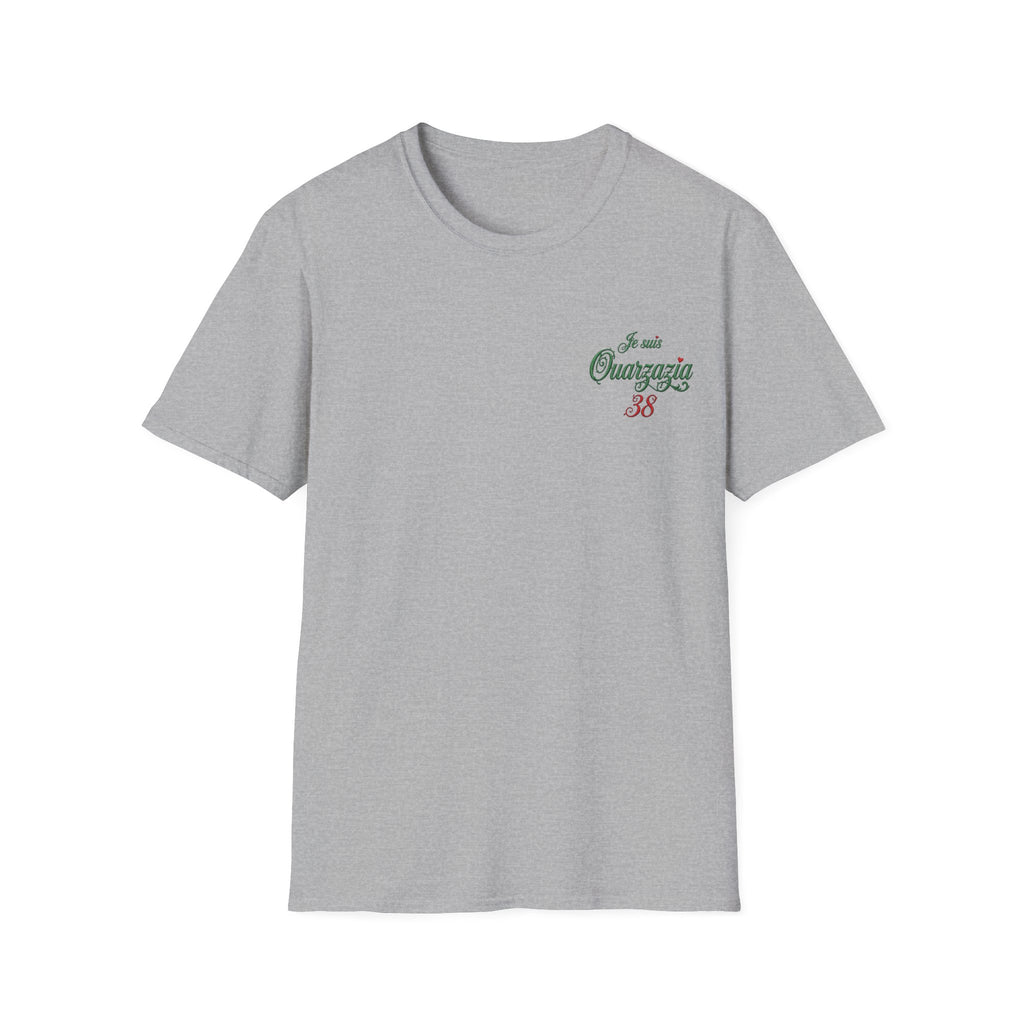T-Shirt — Je suis Ouazzazia 38 Minimalist Chest Logo - LUMÏA