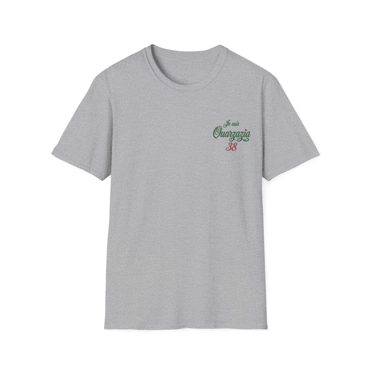T-Shirt — Je suis Ouazzazia 38 Minimalist Chest Logo - LUMÏA