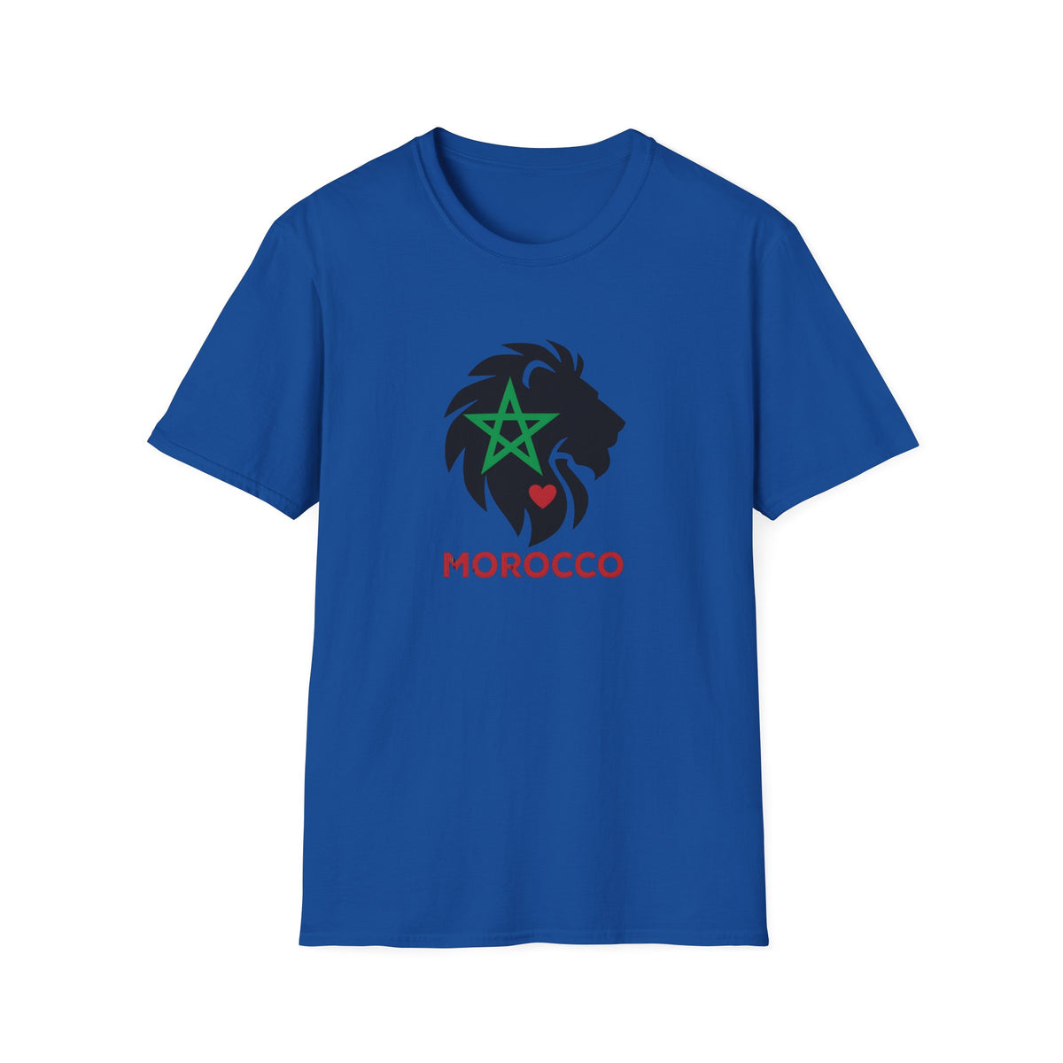 T-shirt Lion du Maroc – Étoile verte et cœur rouge - LUMÏA