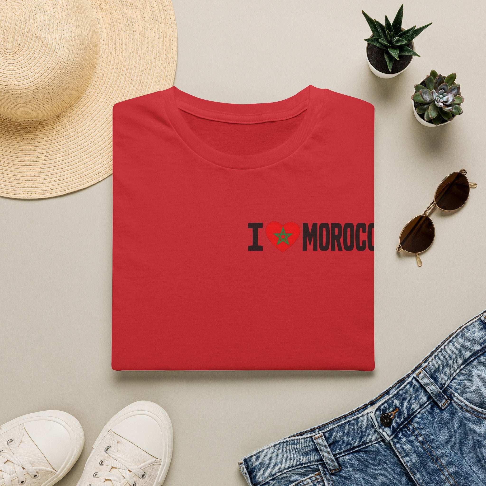I Morocco T-Shirt — Travel Souvenir Tee - LUMÏA
