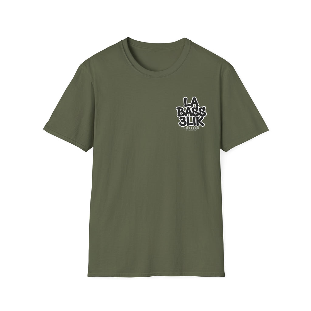 La Bass3lik Graphic T-Shirt — Moroccan Streetwear Chest Logo