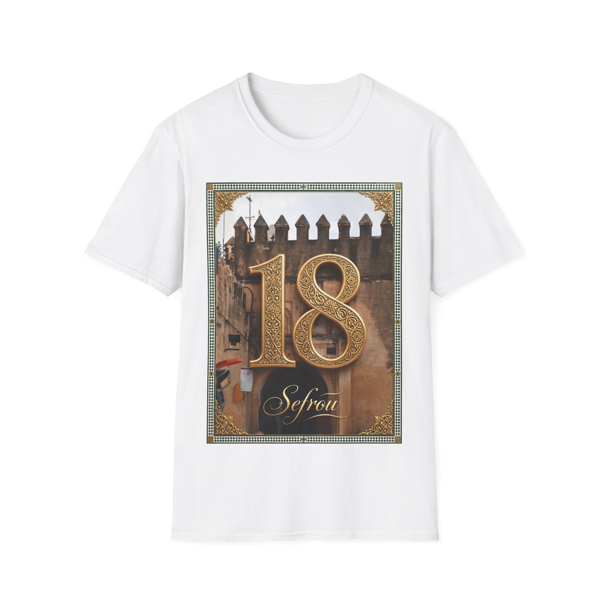 18th Birthday Tee — Elegant Gold Number Birthday T-Shirt - LUMÏA