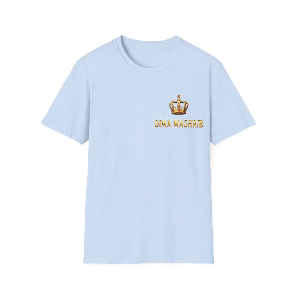 Crown Name T‑Shirt — "Dima Maghre" Embroidered Royal Chest Tee