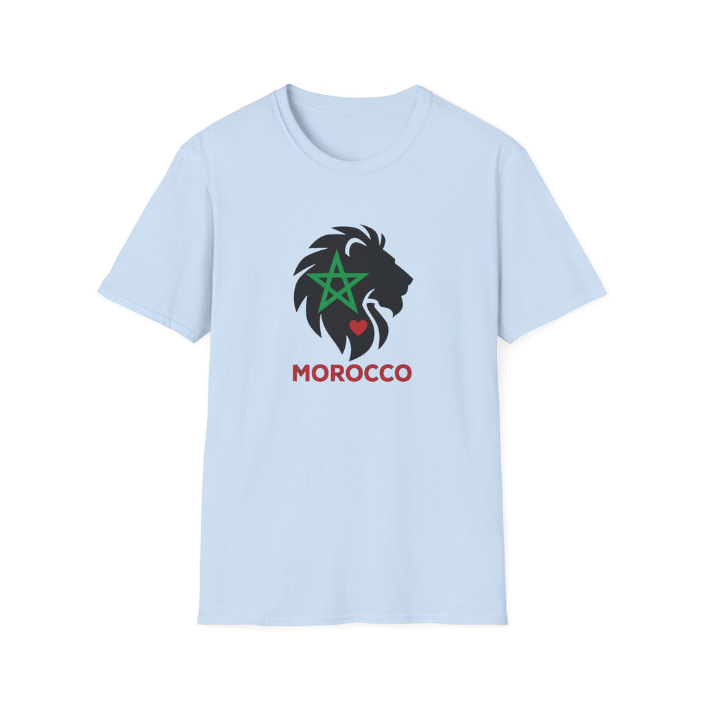 T-shirt Lion du Maroc – Étoile verte et cœur rouge - LUMÏA