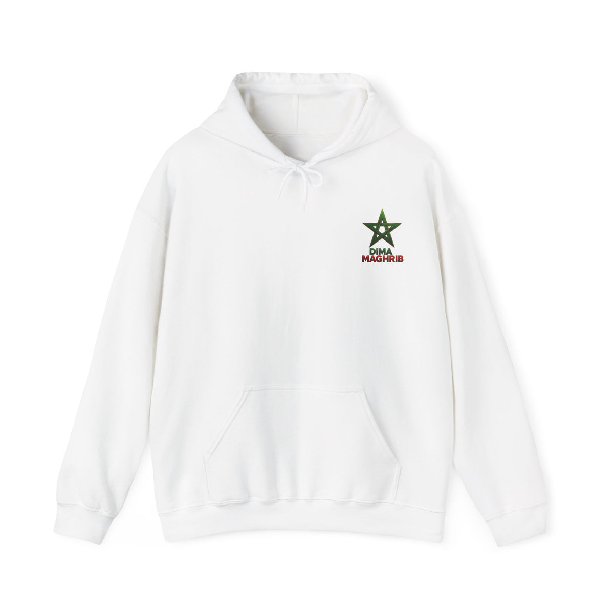 Dima Maghrib Star Hoodie – Moroccan Pride Graphic Pullover - LUMÏA