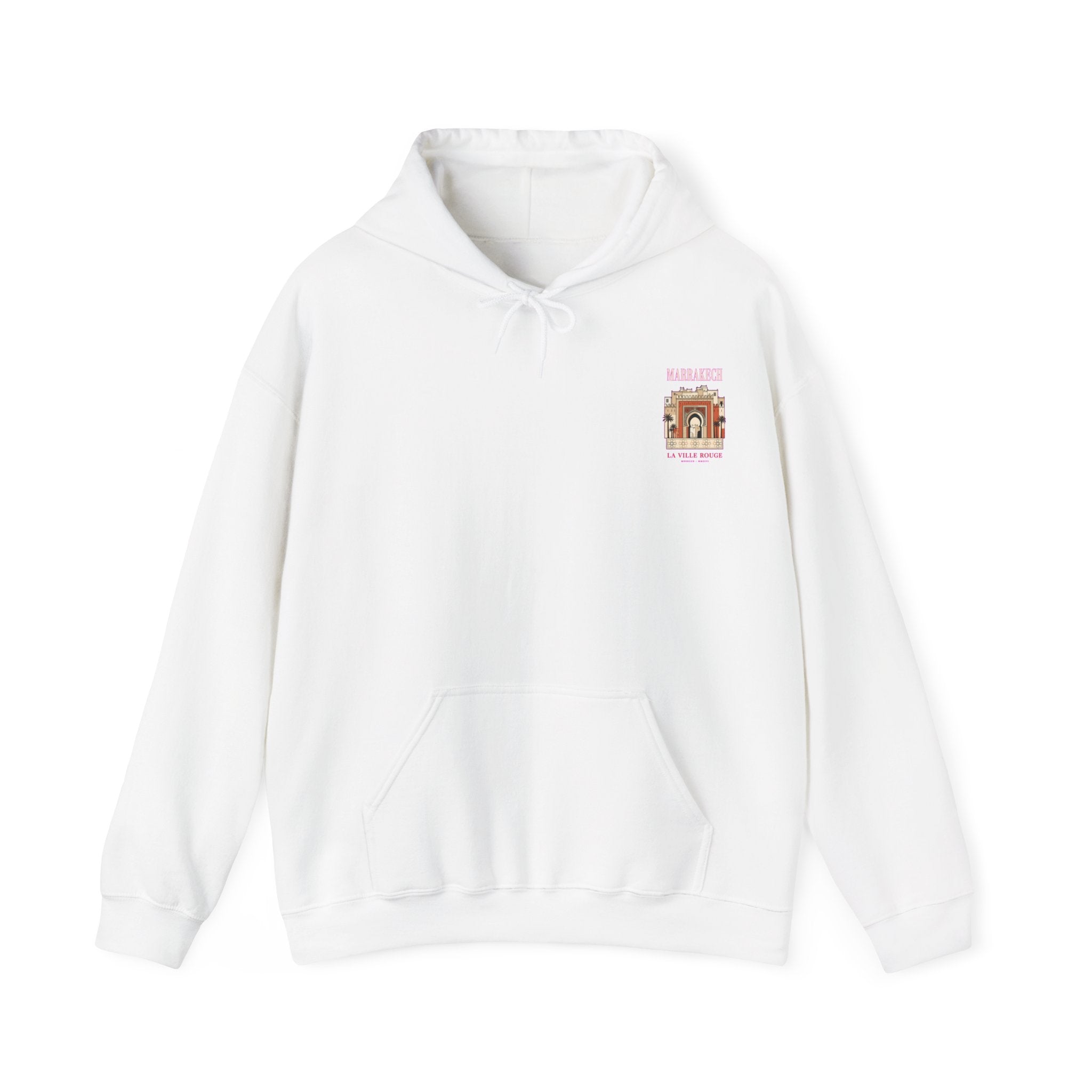 Marrakech 'La Ville Rouge' Hoodie — Vintage Moroccan Travel Sweatshirt - LUMÏA
