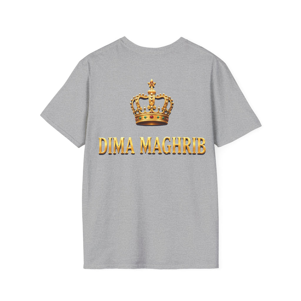 Crown Name T‑Shirt — "Dima Maghre" Embroidered Royal Chest Tee