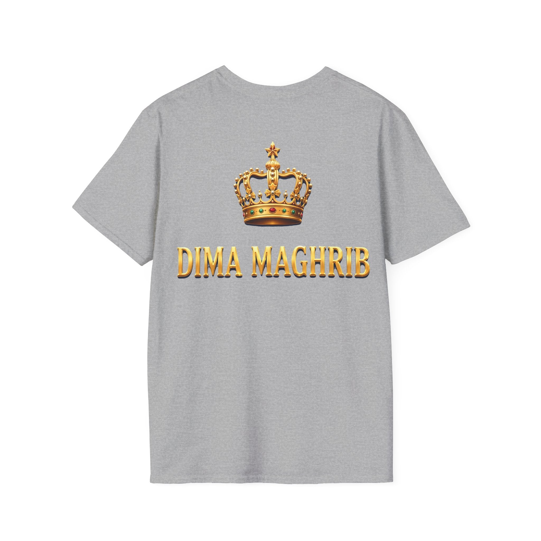 Crown Name T‑Shirt — "Dima Maghre" Embroidered Royal Chest Tee