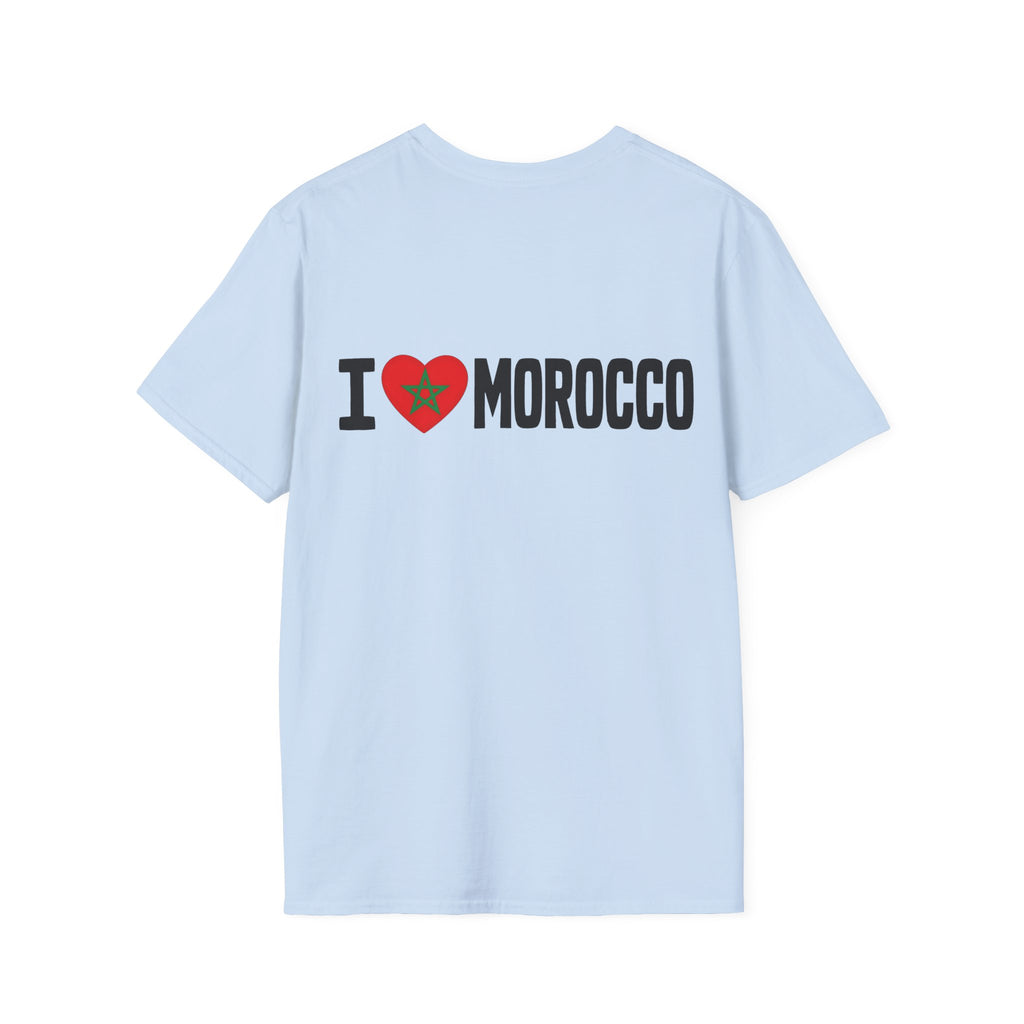T-Shirt — Morocco 212 Minimal License Plate Design