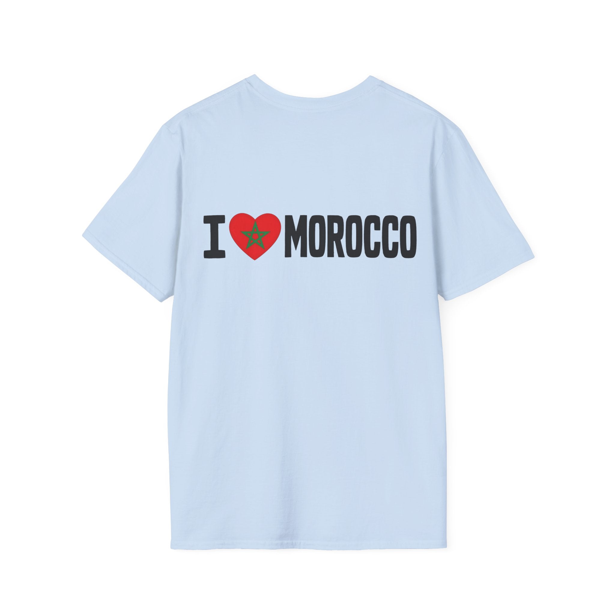 T-Shirt — Morocco 212 Minimal License Plate Design