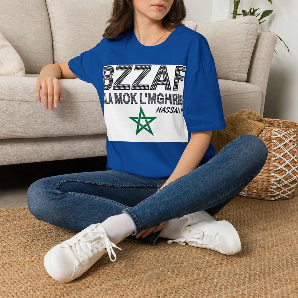 BZZAF 3LA MOK L’MGHRIB T-Shirt — Moroccan Pride Graphic Tee - LUMÏA