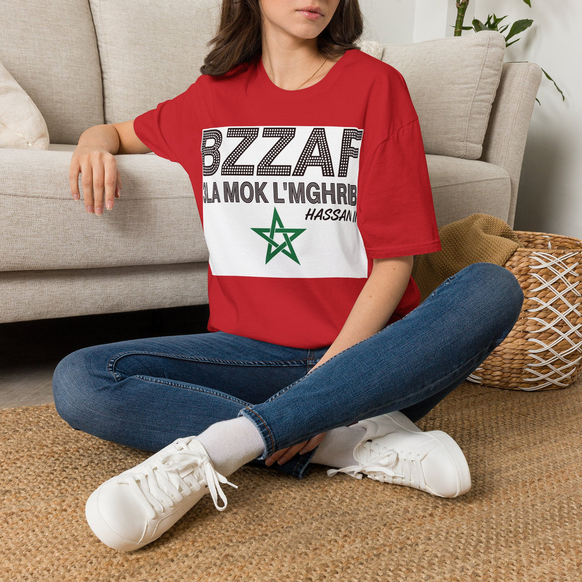 BZZAF 3LA MOK L’MGHRIB T-Shirt — Moroccan Pride Graphic Tee - LUMÏA