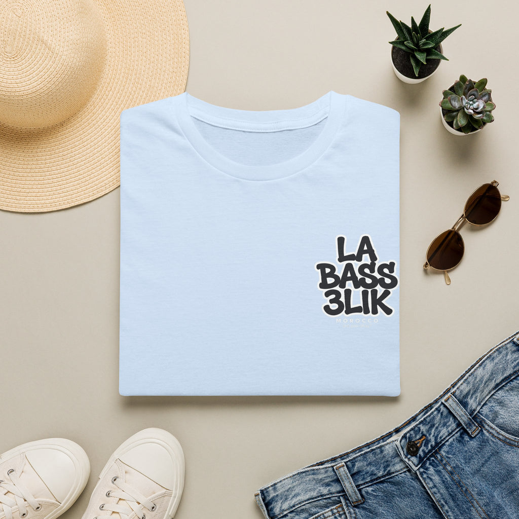 La Bass3lik Graphic T-Shirt — Moroccan Streetwear Chest Logo