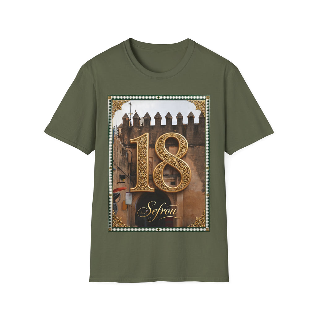 18th Birthday Tee — Elegant Gold Number Birthday T-Shirt - LUMÏA