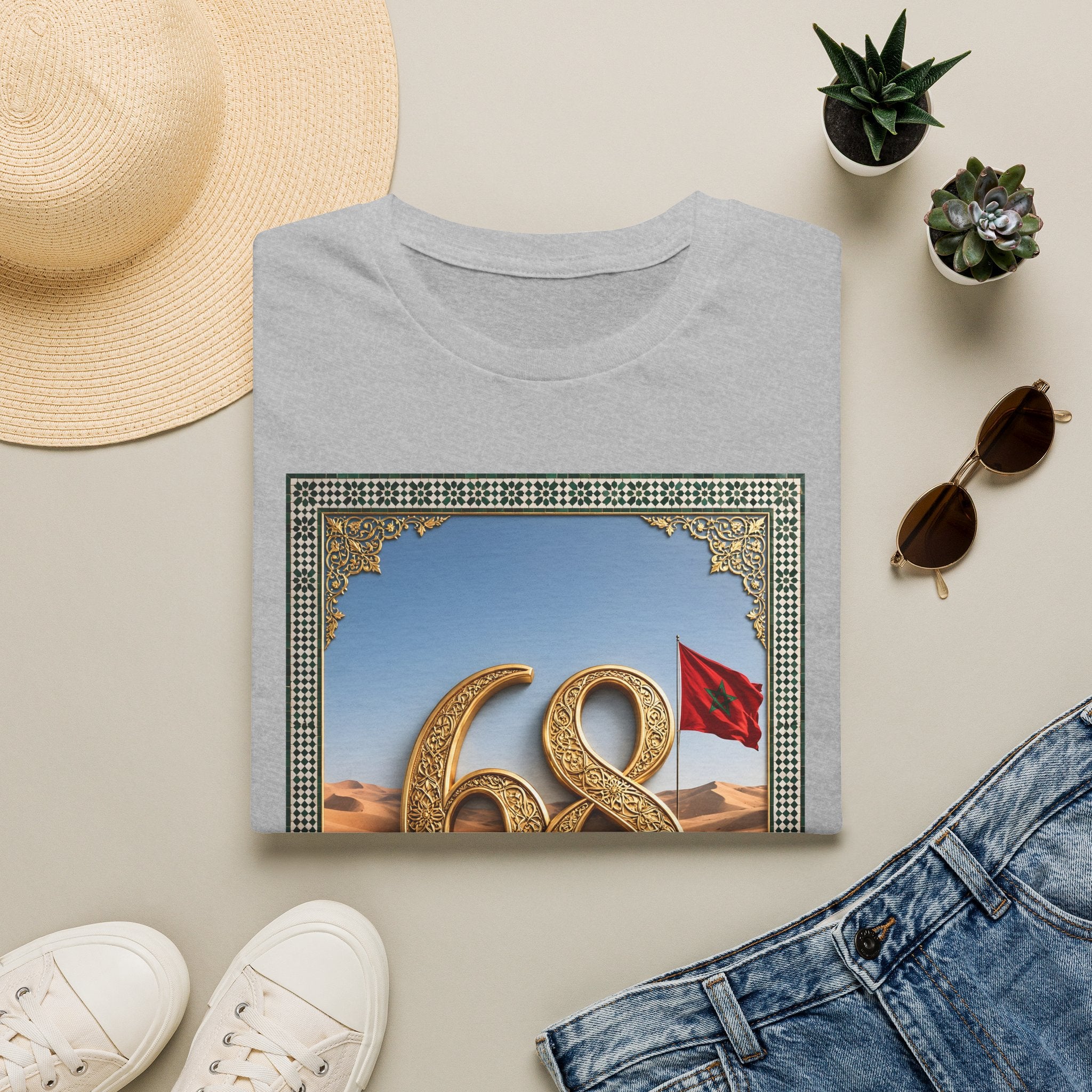 68 Anniversary Desert Flag Graphic T-Shirt - LUMÏA