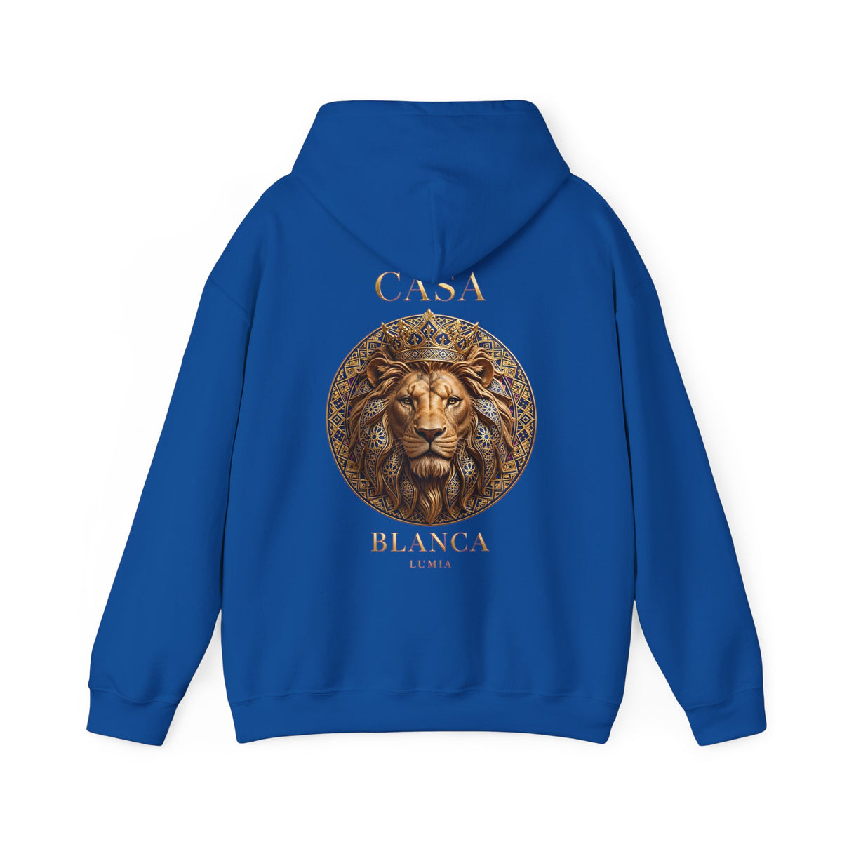 Sweat à capuche fabriqué au Maroc, lion Casa Blanca - LUMÏA