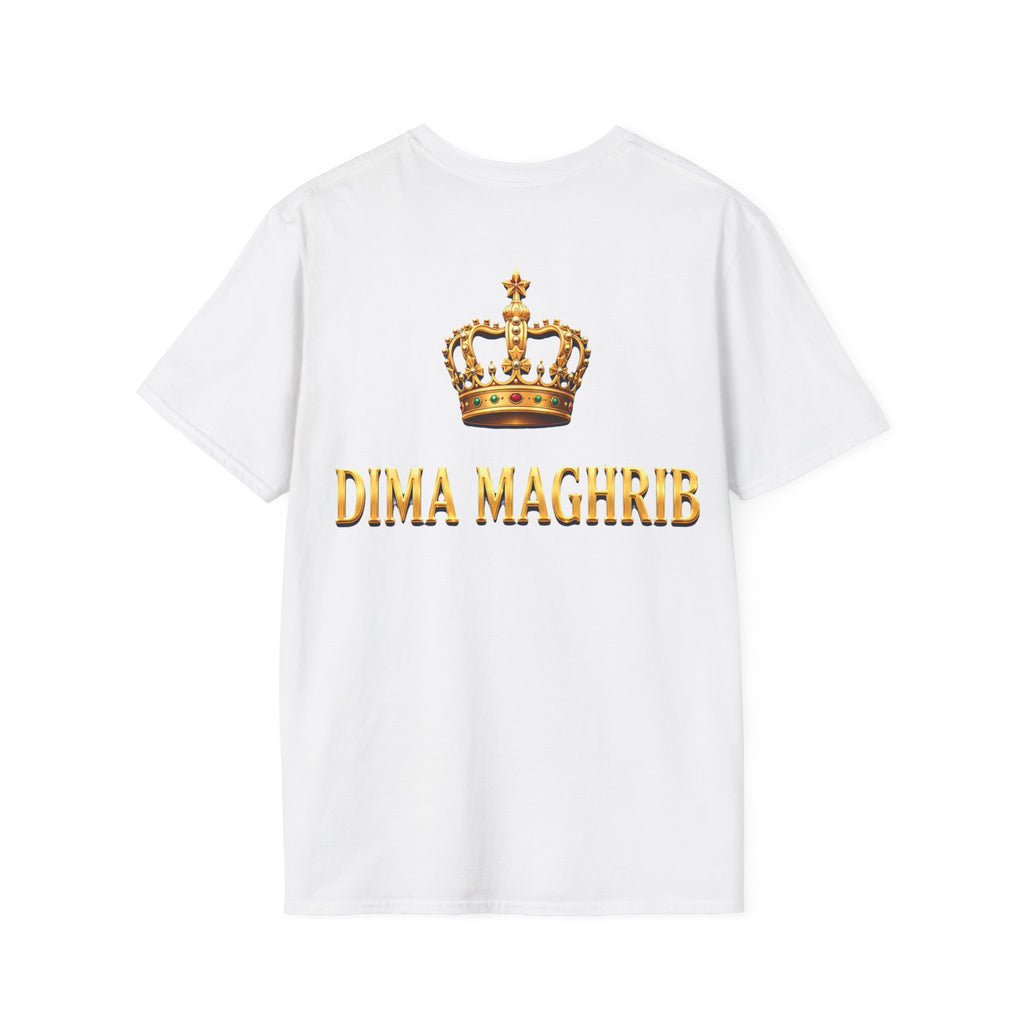 Crown Name T‑Shirt — "Dima Maghre" Embroidered Royal Chest Tee
