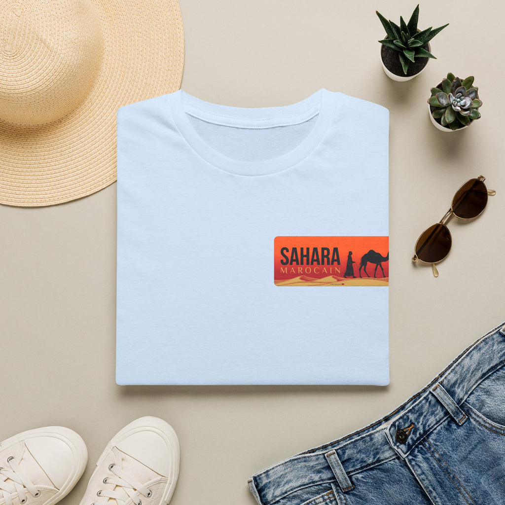 Sahara Morocco Sunset T-Shirt — Desert Camel Graphic Tee - LUMÏA