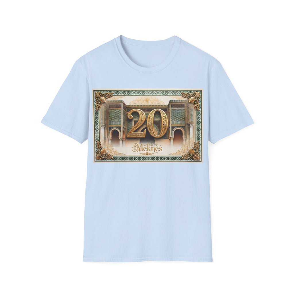20th Birthday Moroccan Palace T-Shirt — Gold Zellige Anniversary Graphic Tee - LUMÏA