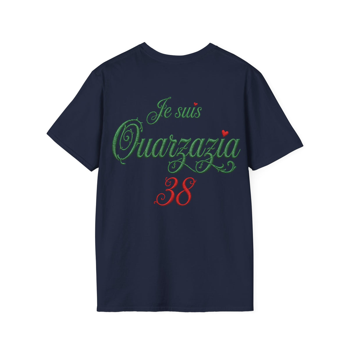 T-Shirt — Je suis Ouazzazia 38 Minimalist Chest Logo - LUMÏA