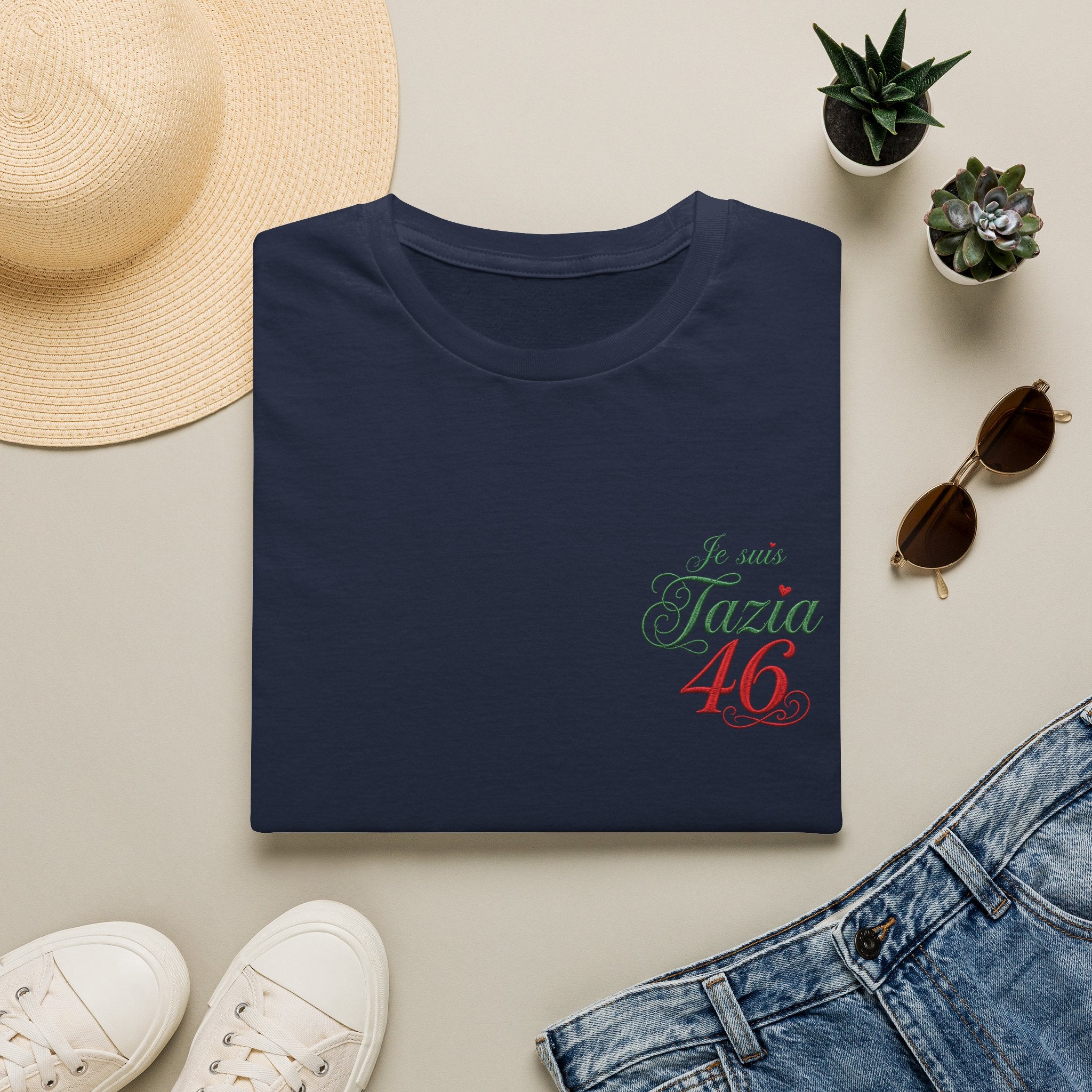 T-Shirt « Je suis Tazia 46 » — Tee Casual Français-Arabe LUMÏA - LUMÏA