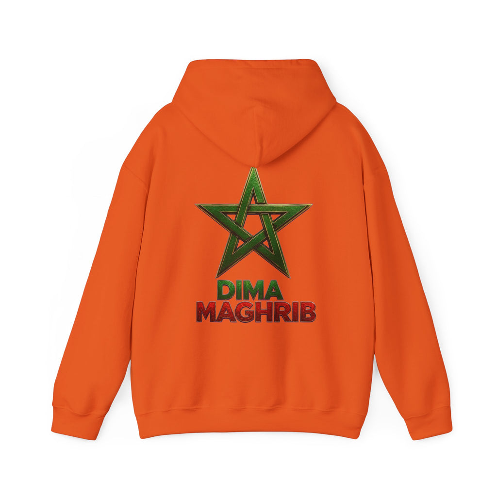 Dima Maghrib Star Hoodie – Moroccan Pride Graphic Pullover - LUMÏA
