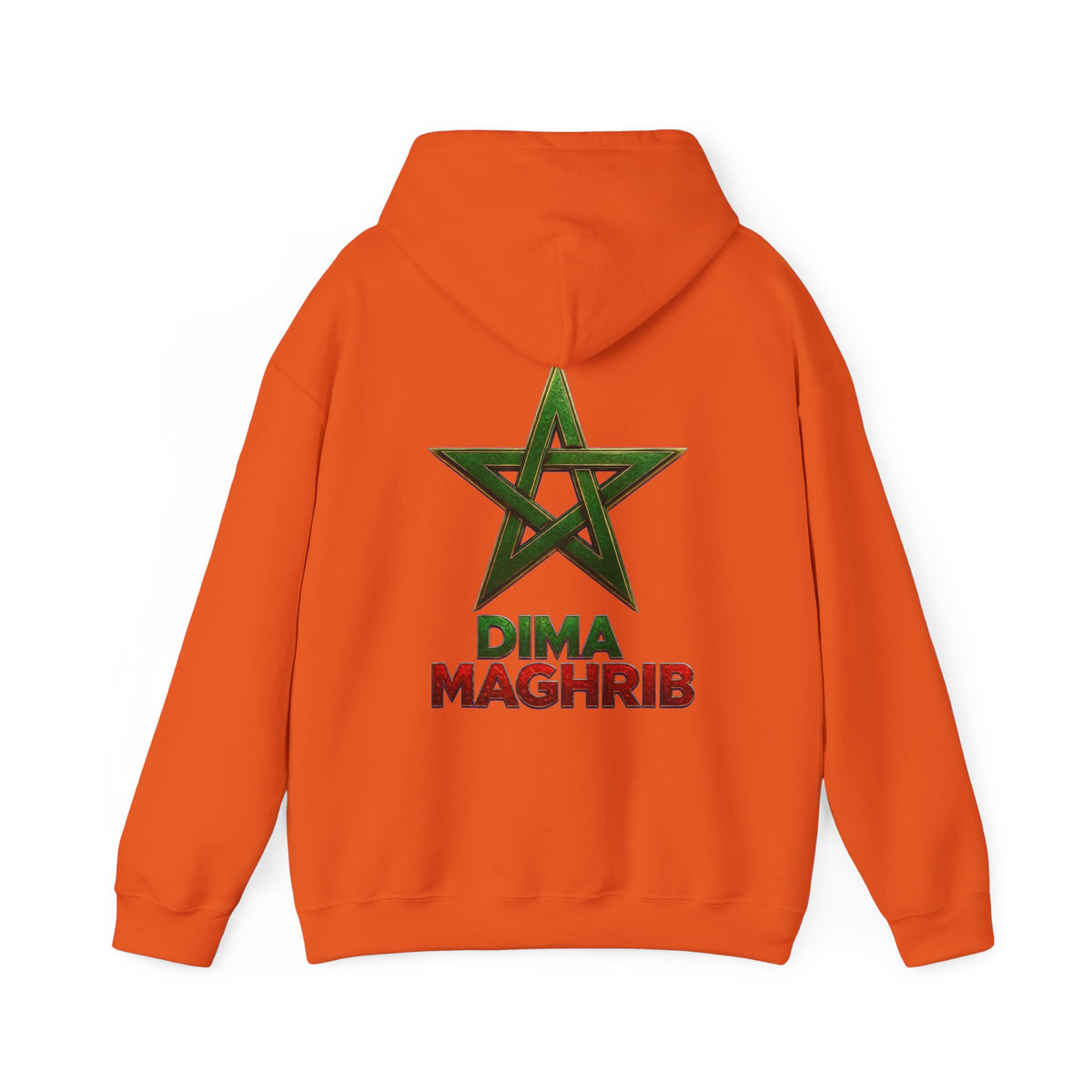 Dima Maghrib Star Hoodie – Moroccan Pride Graphic Pullover - LUMÏA