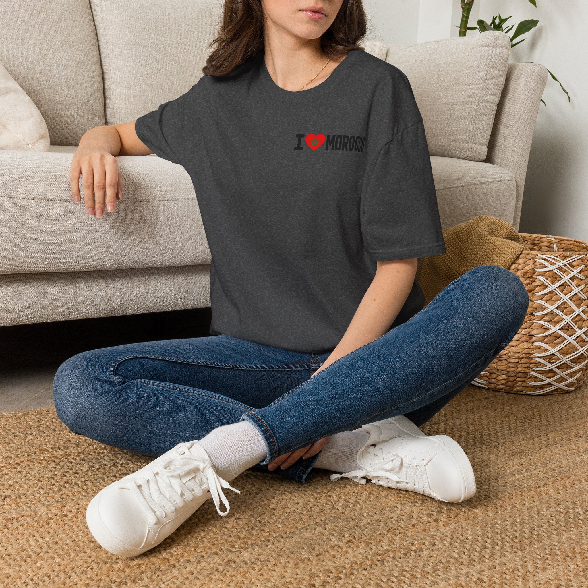 T-Shirt — I  Morocco Minimal Chest Logo Tee