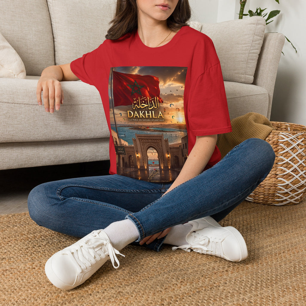 Dakhla Flag T-Shirt — Moroccan Dakhla Scenic Graphic Tee