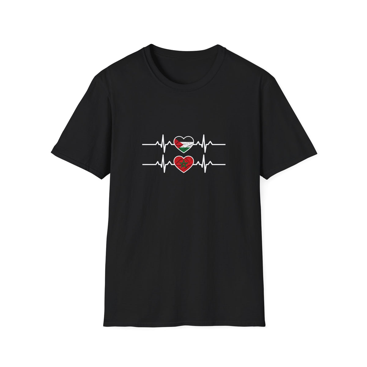 T-shirt Battement de cœur Maroc Palestine - LUMÏA