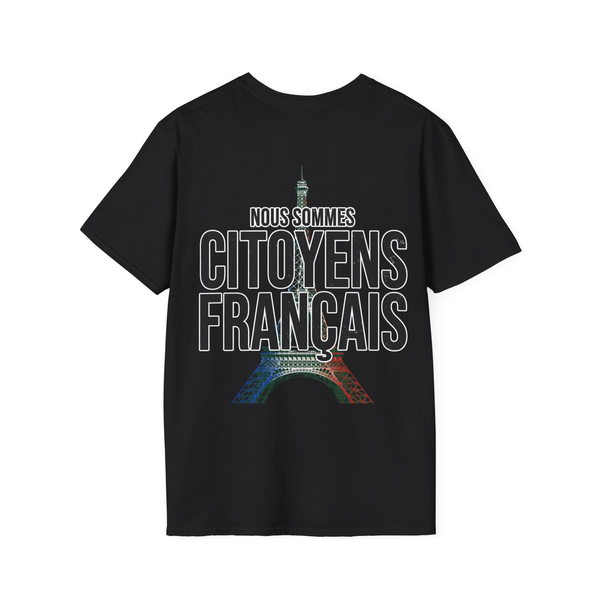 T-shirt graphique — Marianne française « Touche pas à ma religion »