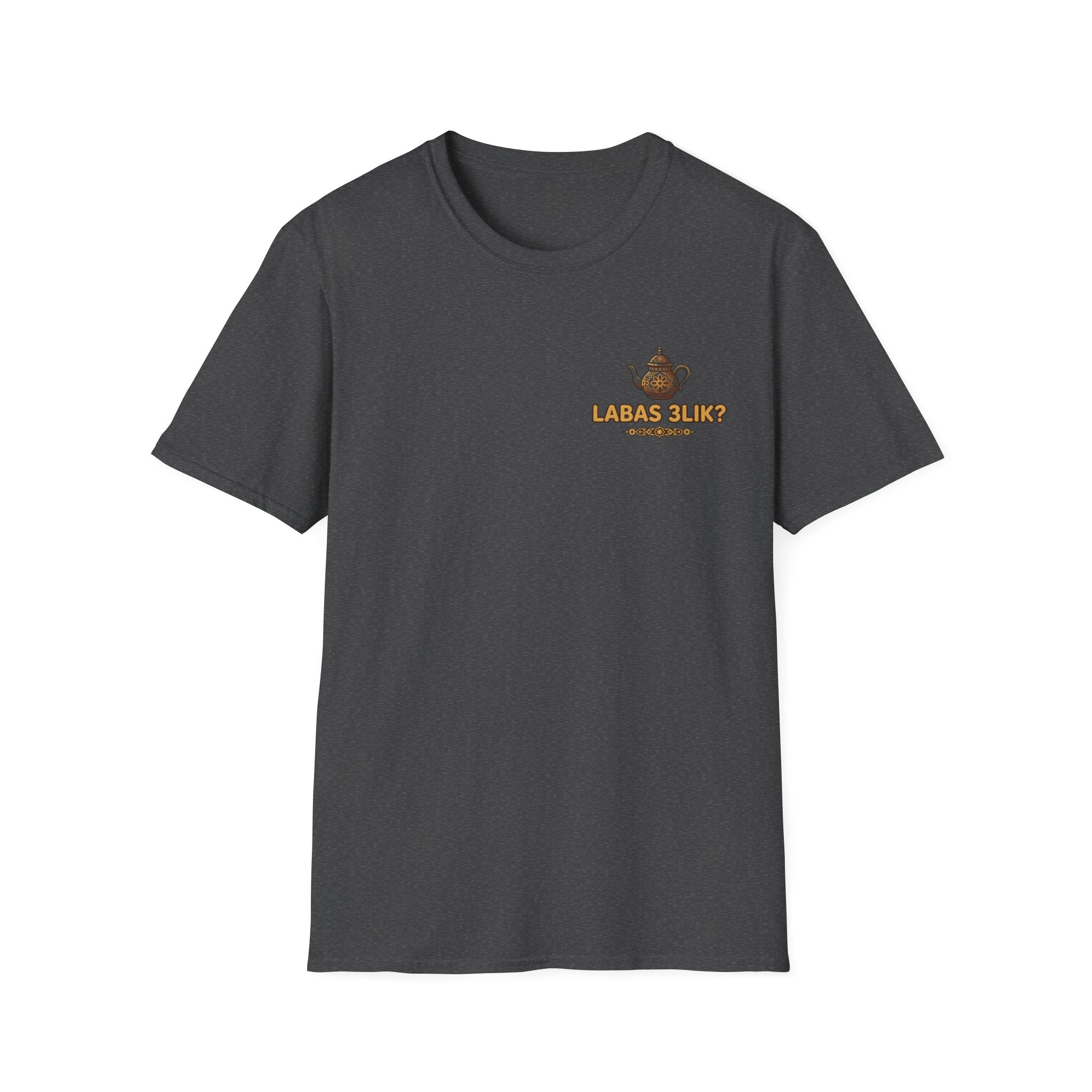 Labas 3lik ? T-Shirt Graphique Théière — Tee Cosy Salutation Lituanienne - LUMÏA