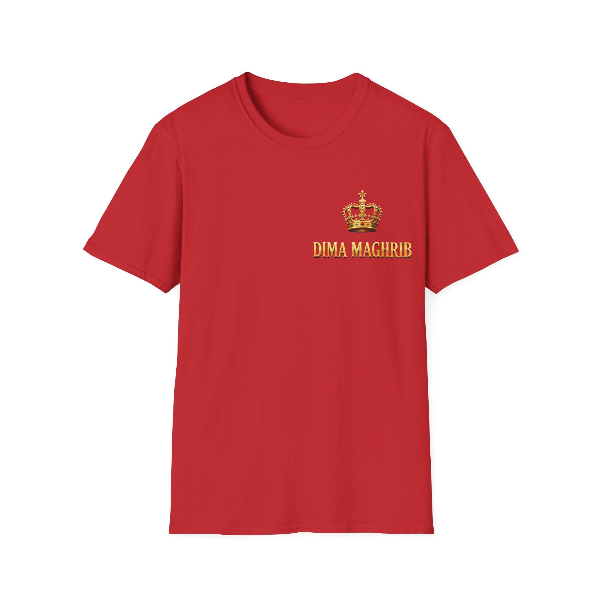 Crown Name T‑Shirt — "Dima Maghre" Embroidered Royal Chest Tee