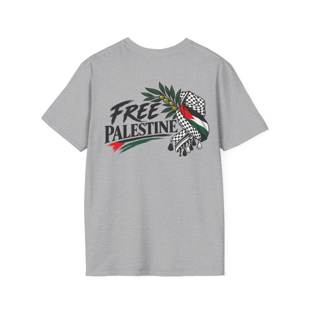 T-shirt Palestine – Motif Dôme du Rocher, branches d’olivier et drapeau - LUMÏA