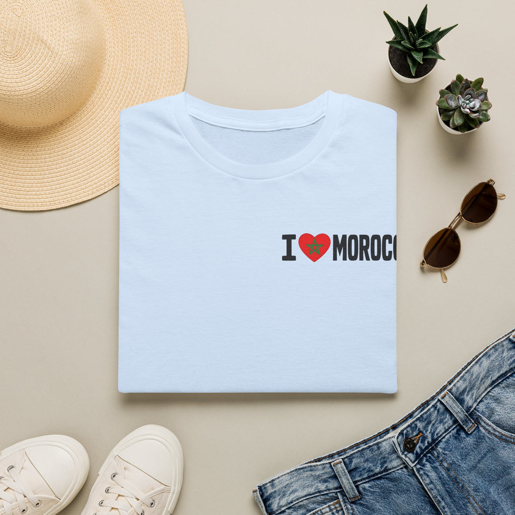 T-Shirt — I  Morocco Minimal Chest Logo Tee