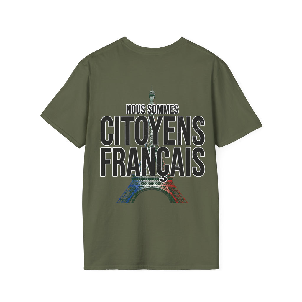 T-shirt graphique — Marianne française « Touche pas à ma religion »