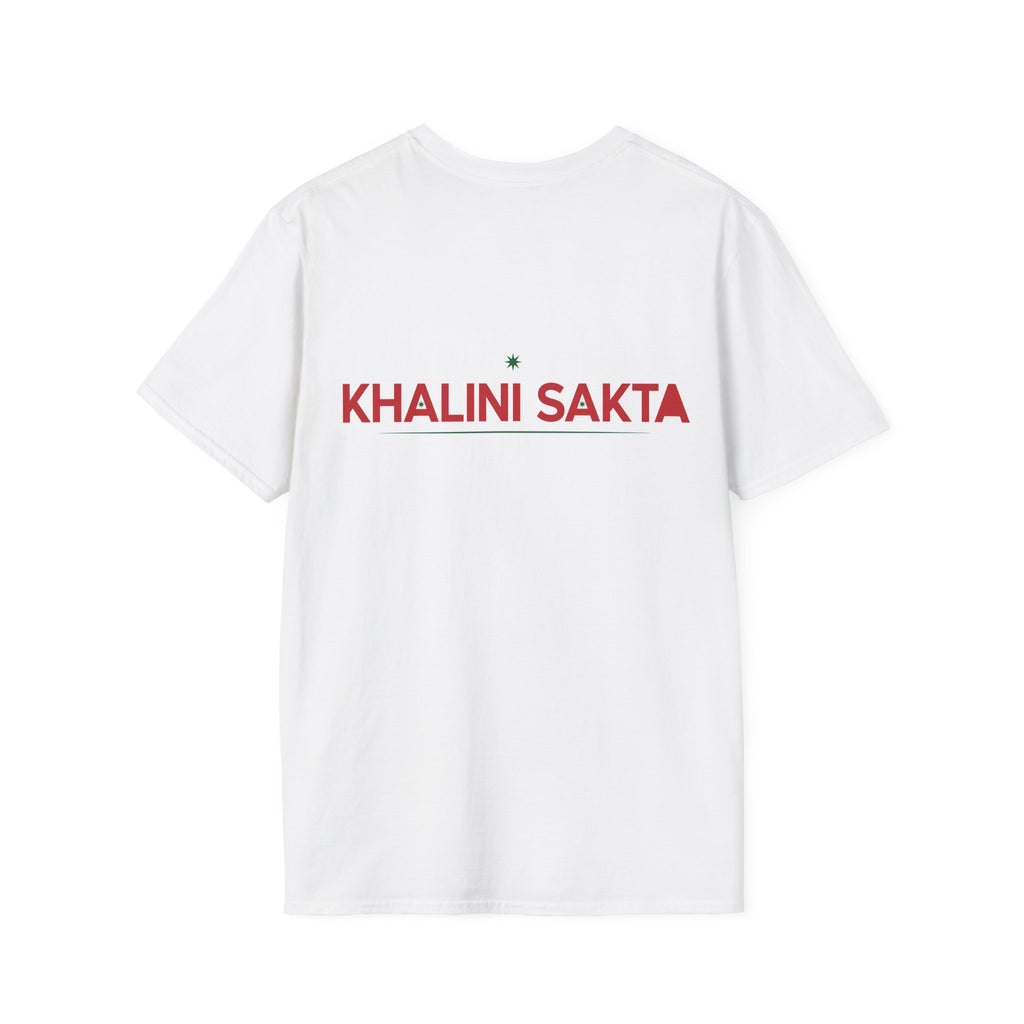 Graphic T-Shirt — Bold Red Text "MEL MOK NTA SIR SIR" Casual Tee