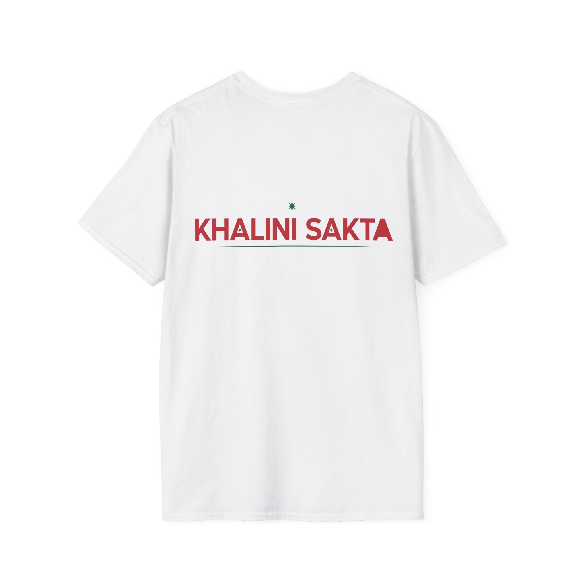 Graphic T-Shirt — Bold Red Text "MEL MOK NTA SIR SIR" Casual Tee
