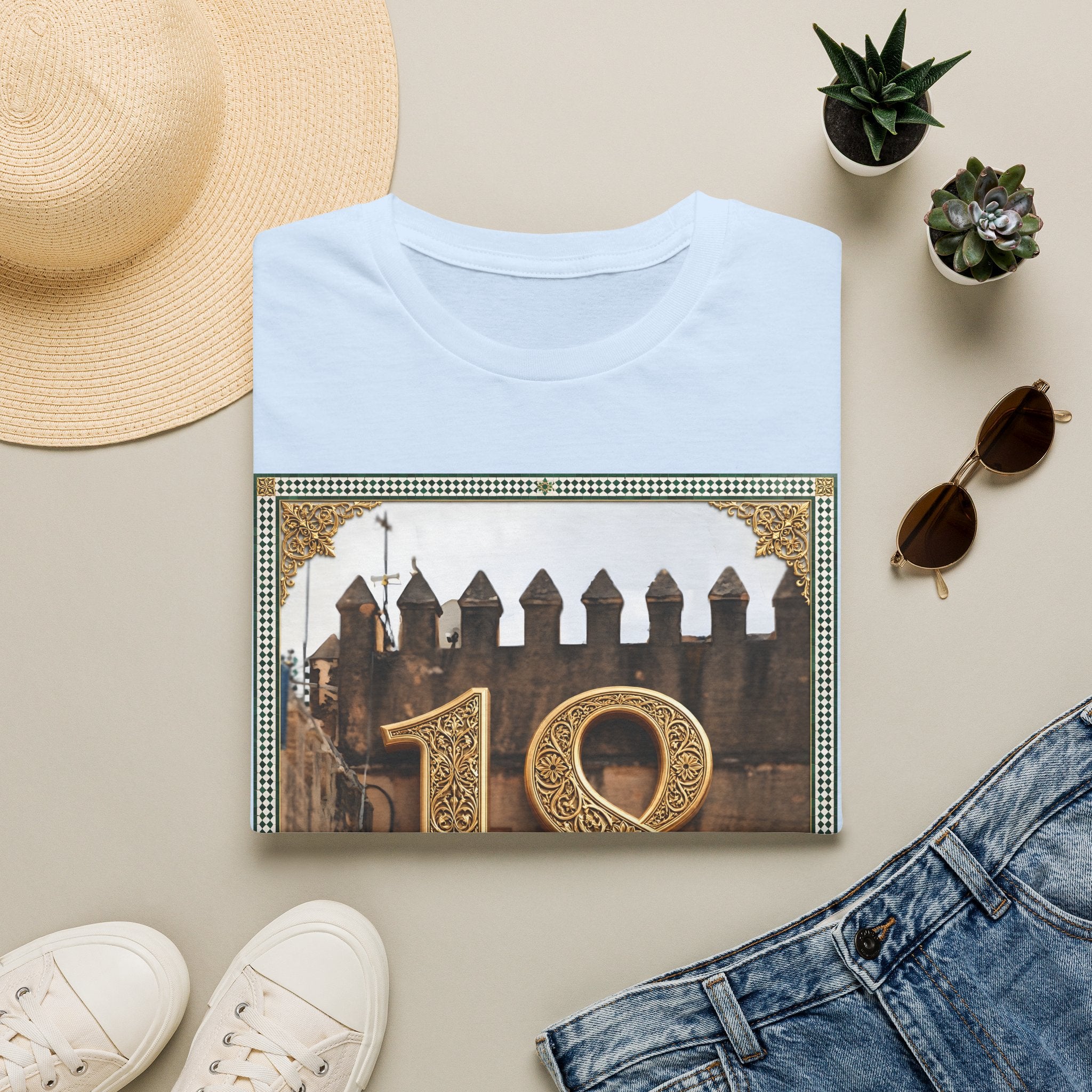 18th Birthday Tee — Elegant Gold Number Birthday T-Shirt - LUMÏA