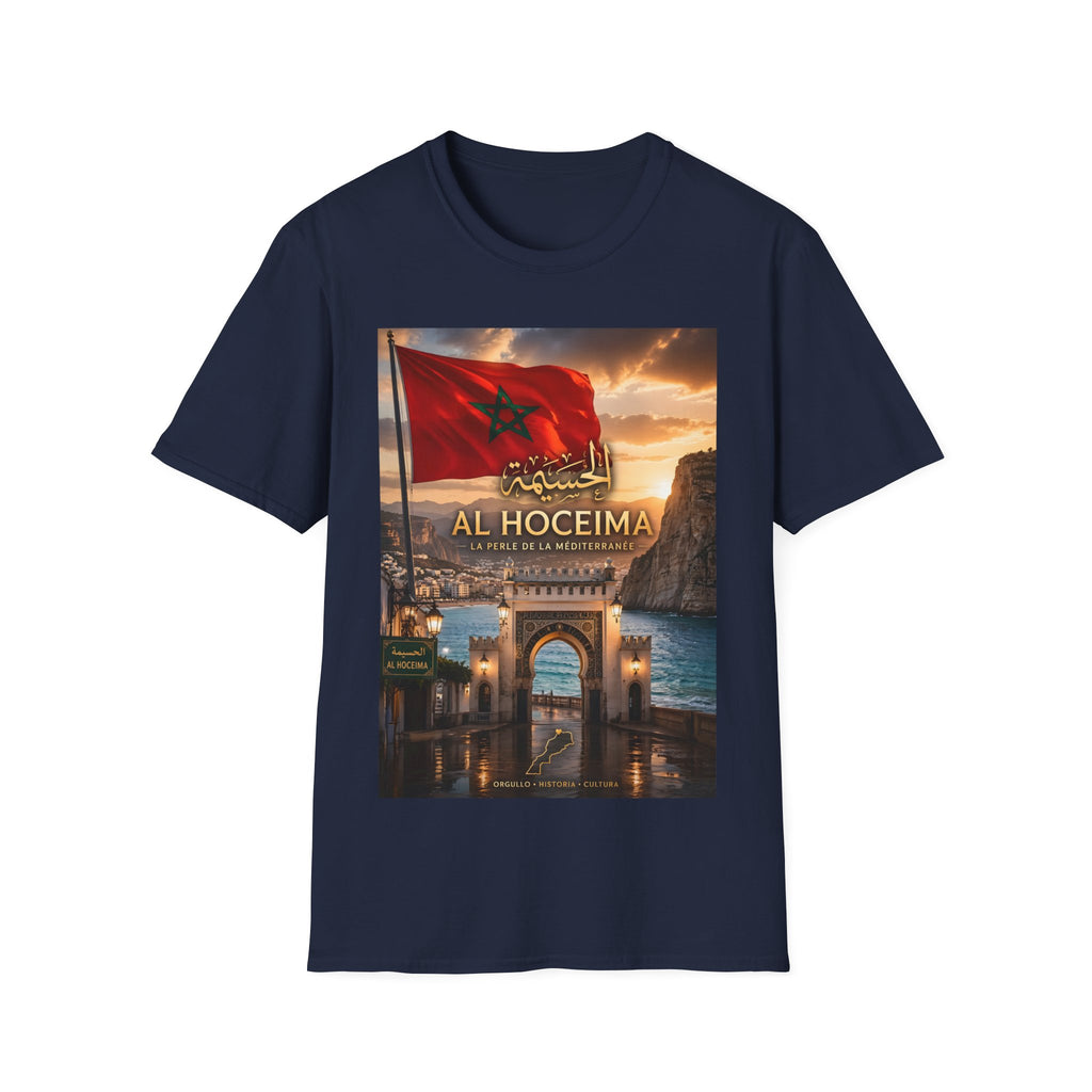 Al Hoceima Flag T-Shirt — Moroccan City Sunset Tee