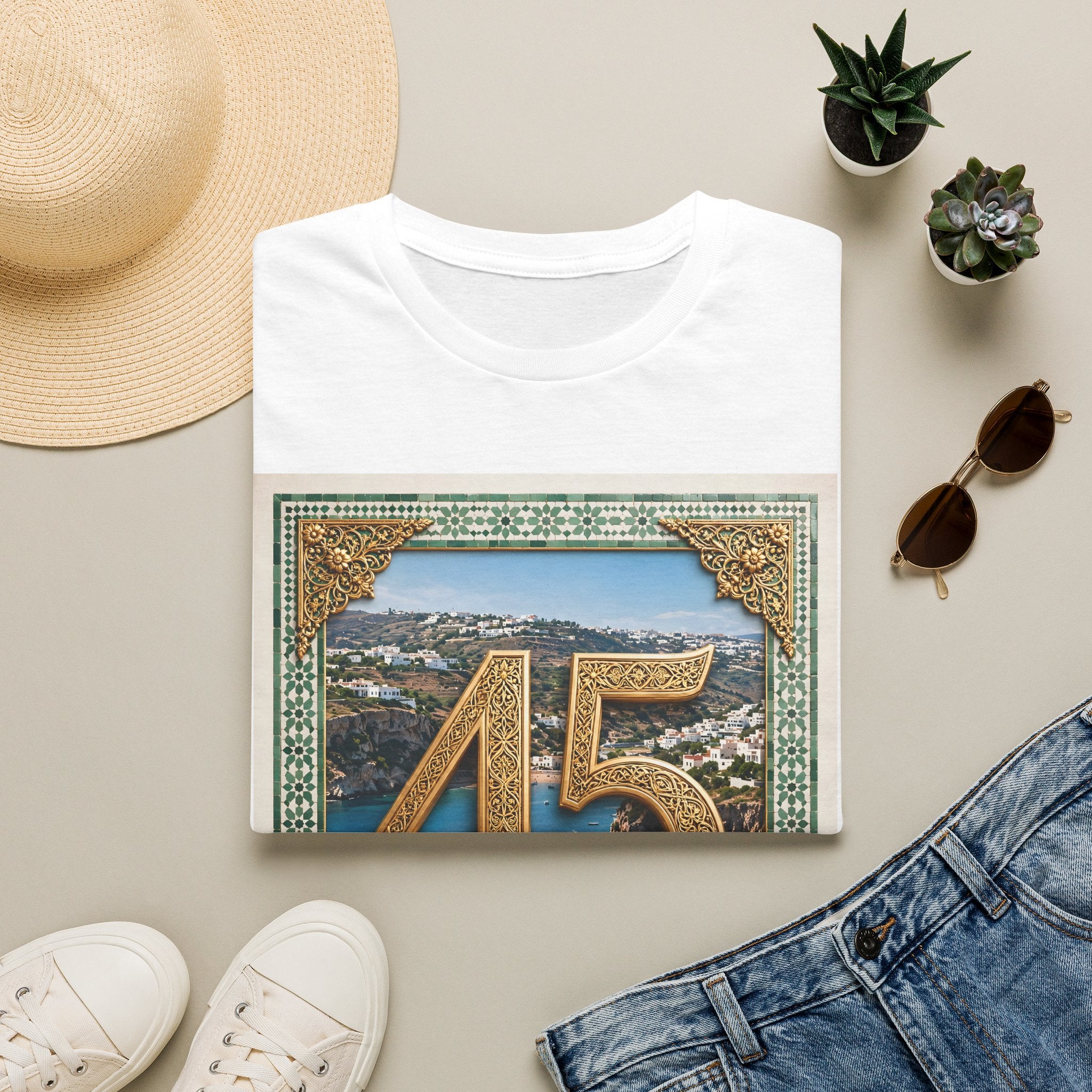 45 Al Hoceima Morocco Vintage Travel T-Shirt - LUMÏA