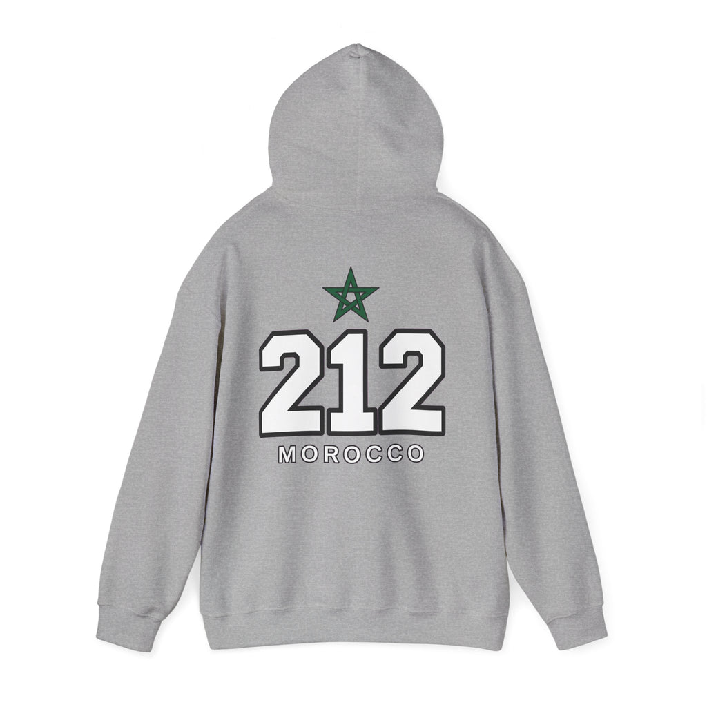 Hoodie Morocco 212 — Sweat à Capuche Vintage Numéro Maroc - LUMÏA