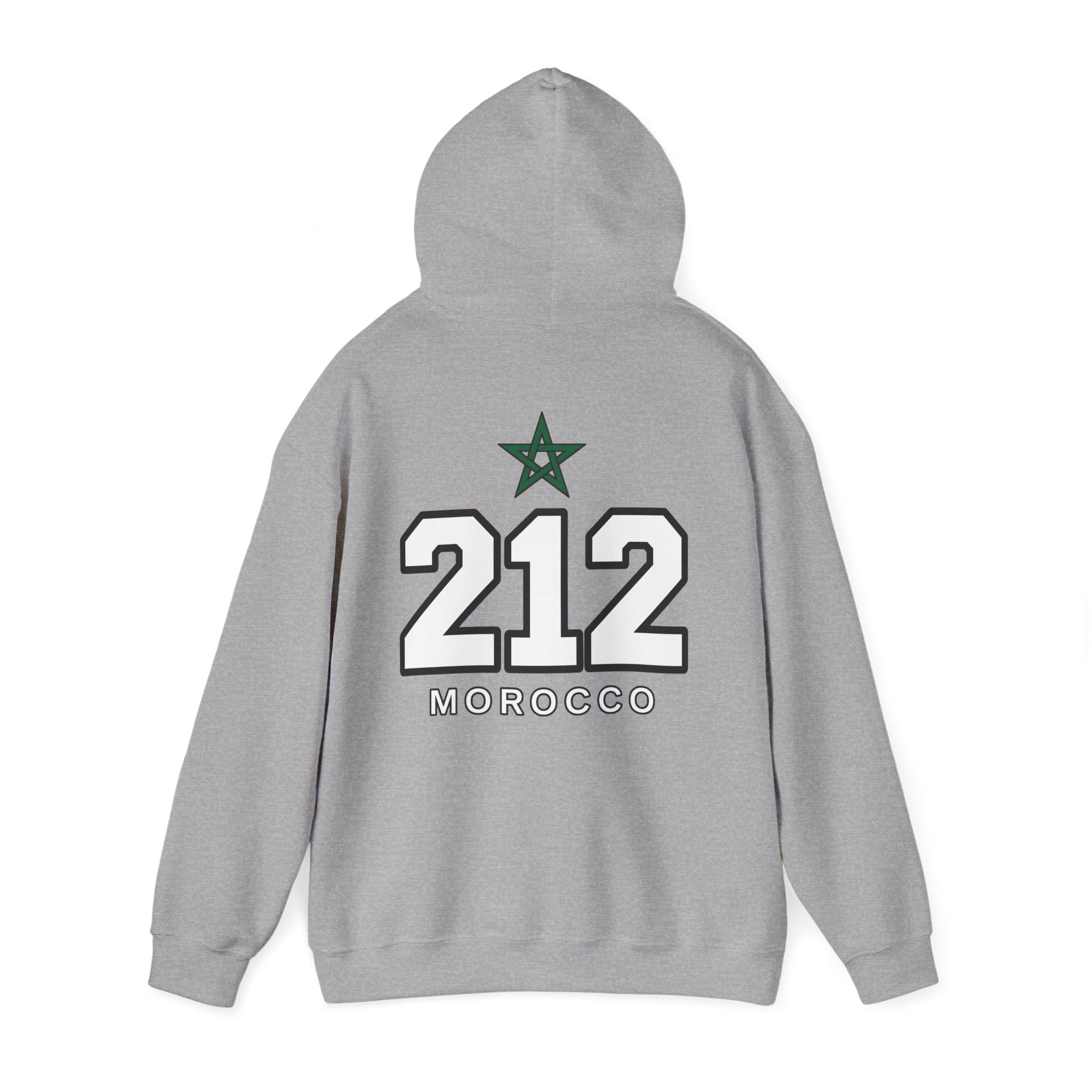 Hoodie Morocco 212 — Sweat à Capuche Vintage Numéro Maroc - LUMÏA