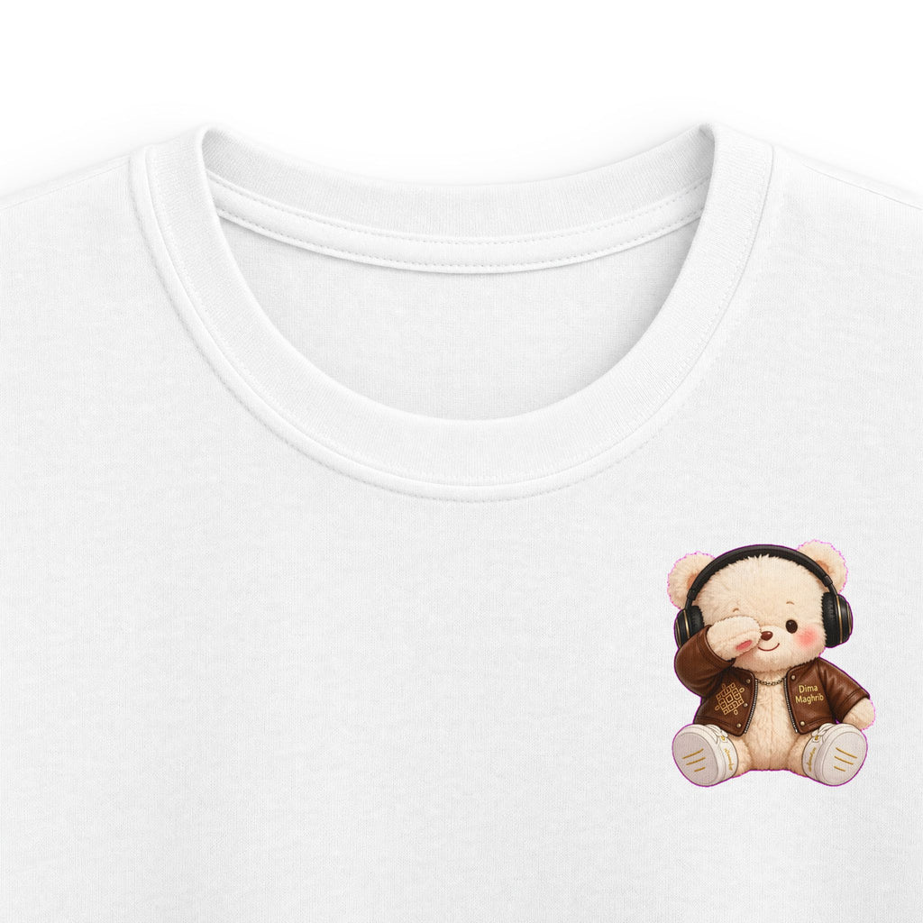 T-shirt enfant ours au casque audio