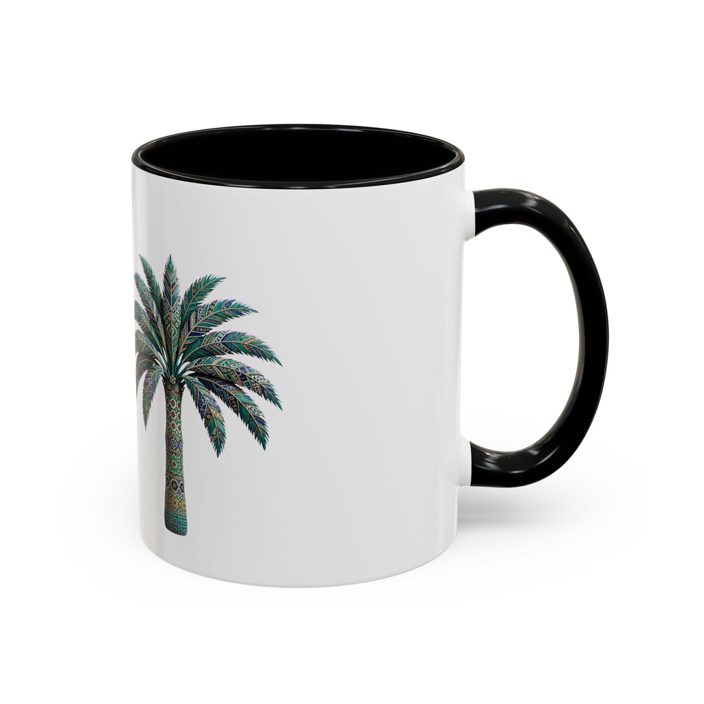 Boho Camel & Palm Accent Coffee Mug – 11/15oz Rustic Desert Travel Tea Cup